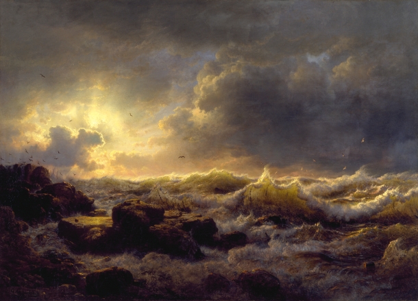 Andreas_Achenbach_-_Clearing_Up—Coast_of_Sicily_-_Walters_37116