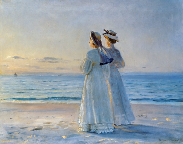 Zwei-Frauen-am-Strand